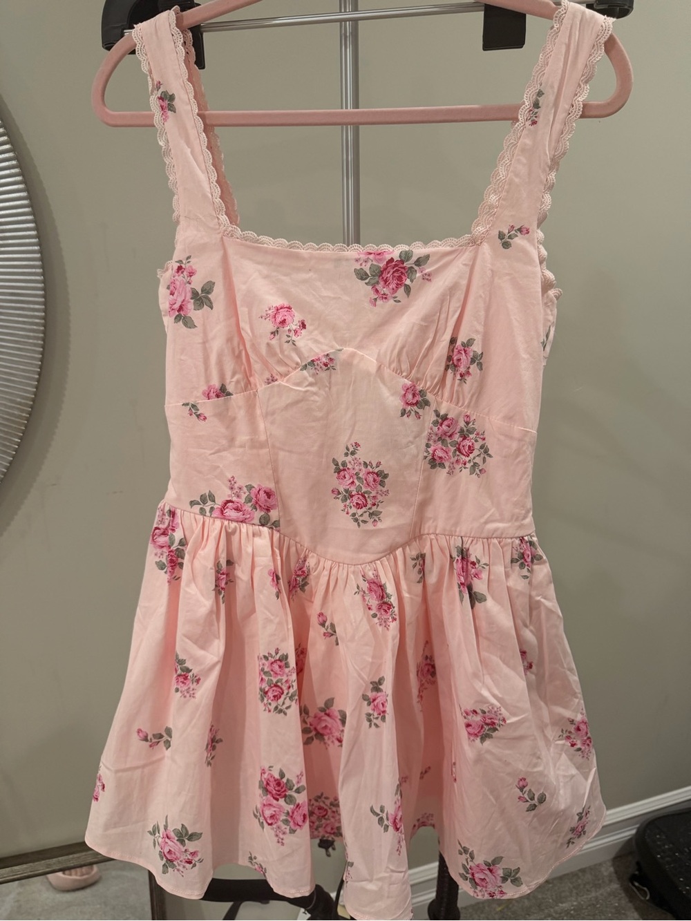 Women Pink Floral Sundress